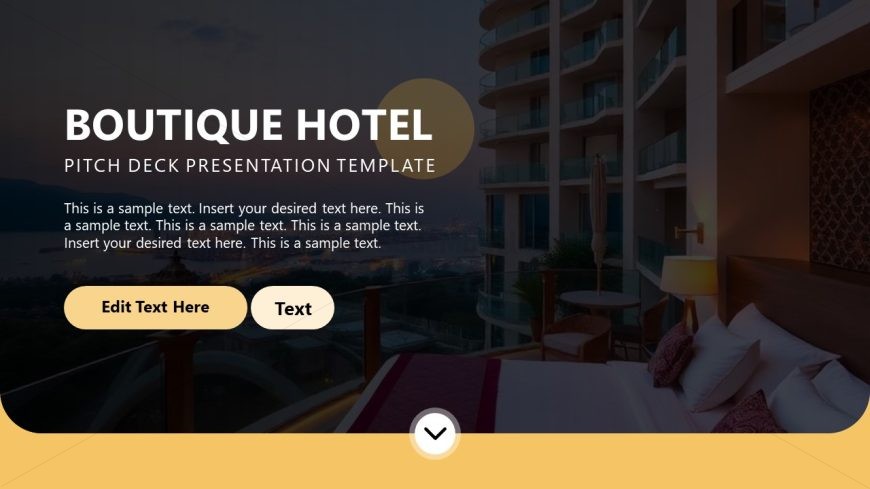 Editable Boutique Hotel Pitch Deck Template
