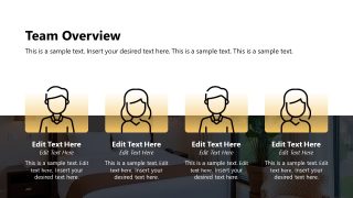Slide for Team Members Presentation - Hotel Pitch Deck Template Slide 
