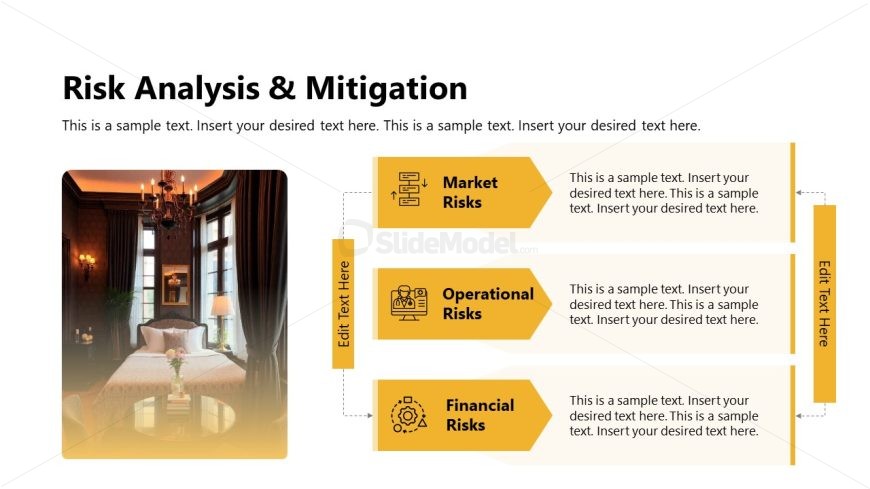Horizontal Risk Analysis & Mitigation Template Slide