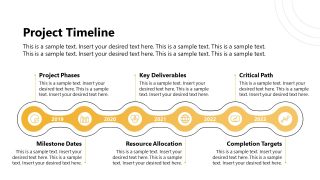 Horizontal PowerPoint Timeline Diagram Slide 