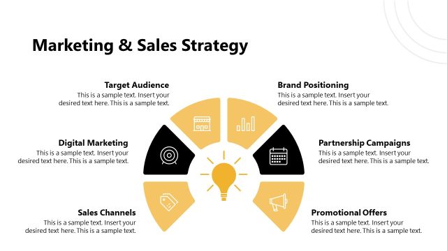 Marketing & Sales Strategy Slide – Hotel Pitch Deck PPT Template