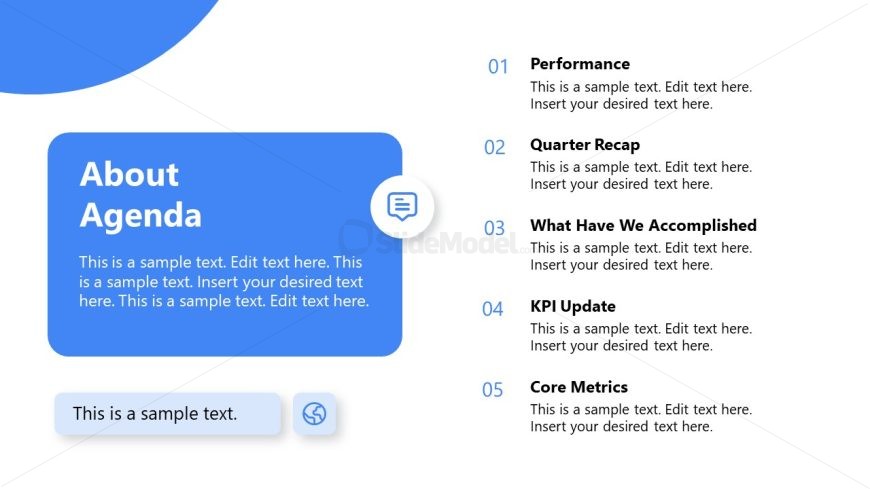 Editable Quarterly Business Review PPT Template