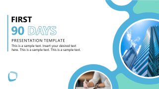 Title Slide for First 90 Days Plan Presentation Template