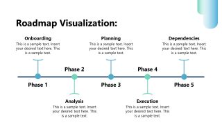 Roadmap Visualization Diagram with 5 Steps