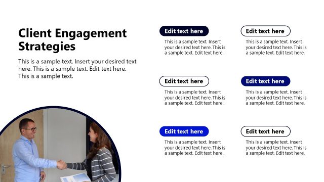 Editable Client Engagement Strategies Slide