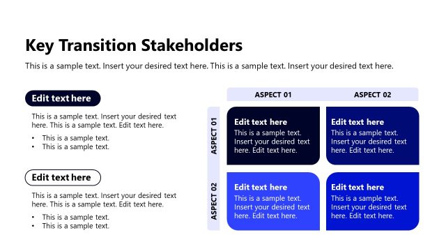 Key Transition Stakeholders Presentation Slide