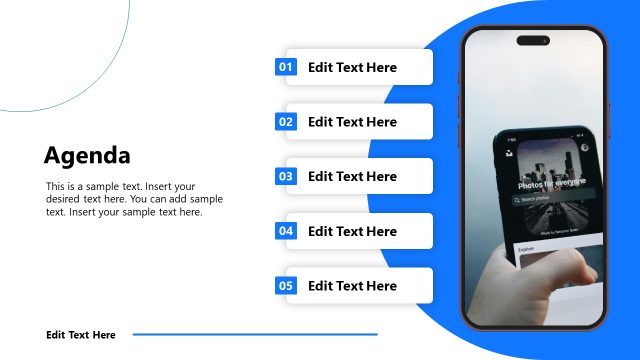 Agenda Slide – SaaS Business Overview PPT Template