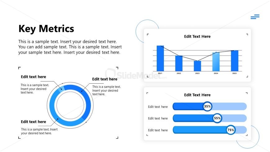 Pie Chart PPT Slide - SaaS Business Overview Template
