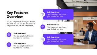 Customer Onboarding Template - Key Features Presentation Slide