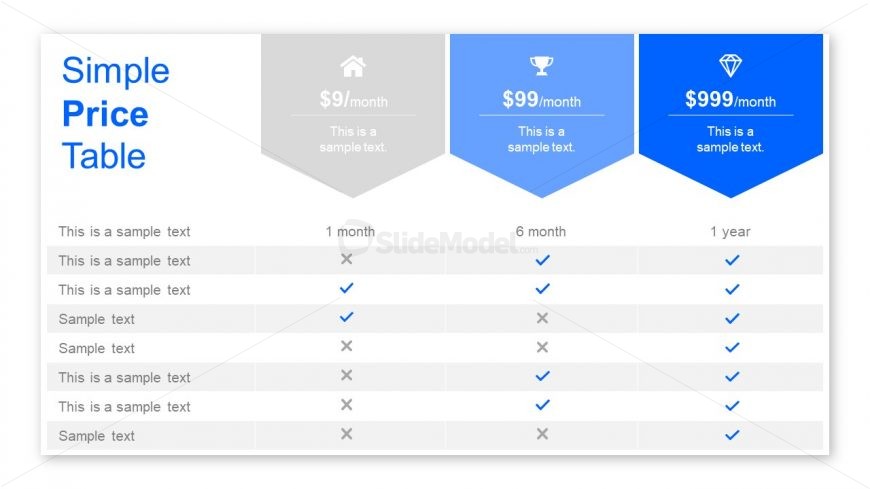 Useful Slide of Table Design Business PPT