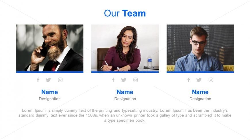 Creative Design For Team Presentation Slidemodel