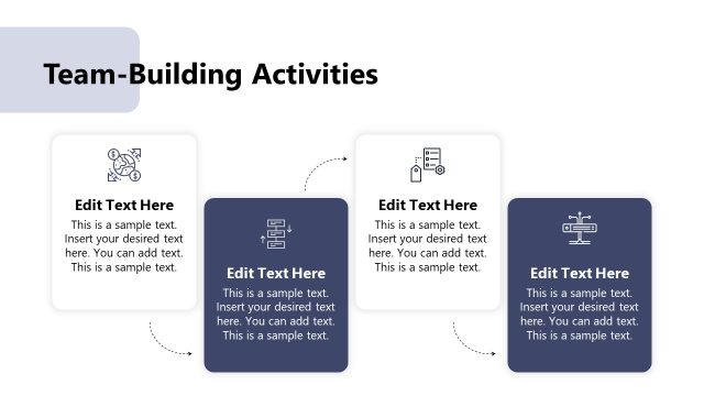 Team Building Activities Slide with Graphical Icons