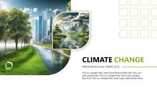 Title Slide for Climate Change Template 