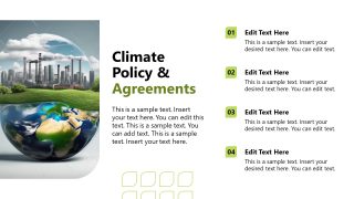 Climate Change PowerPoint Slide Template 