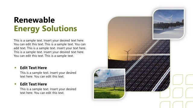 Editable Renewable Energy Solutions Slide
