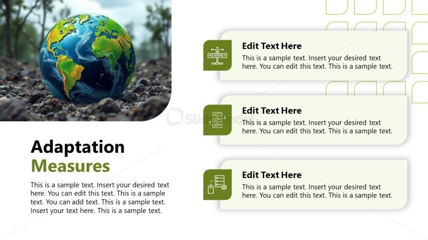 Editable Climate Change Presentation Template Slide