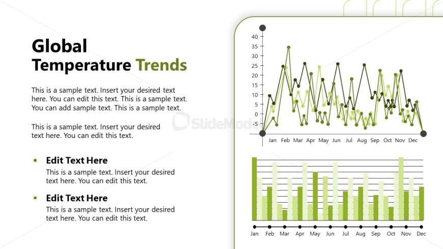 Editable Climate Change Template PPT Slide