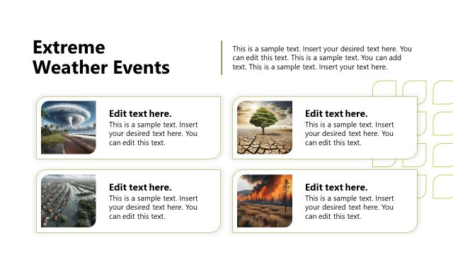 Extreme Weather Events – Climate Change Template