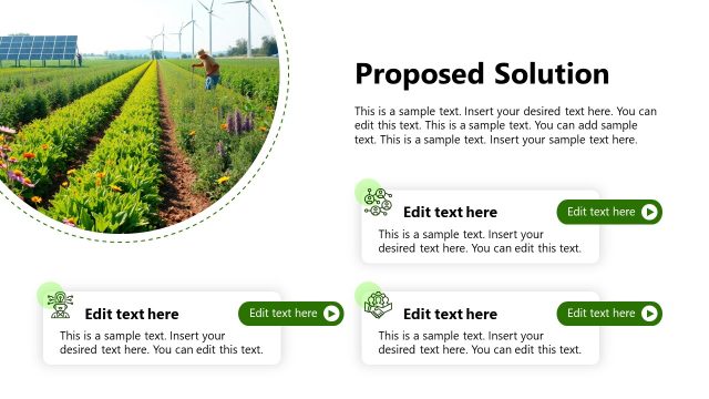 Proposed Solution Slide with Editable Image Placeholder