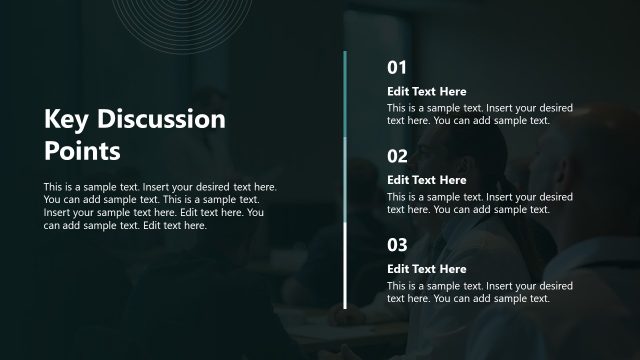 Key Discussion Points PPT Slide
