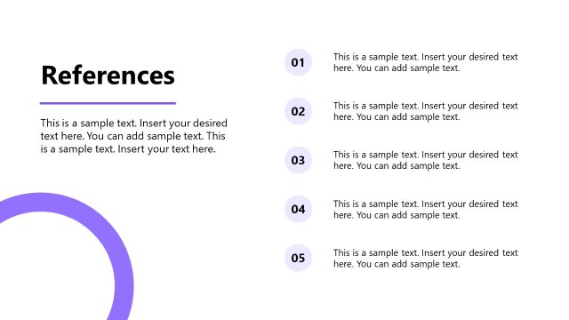 References Presentation Slide – Educational Research Template