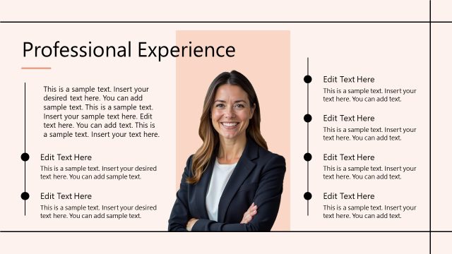 Professional Experience Slide Template