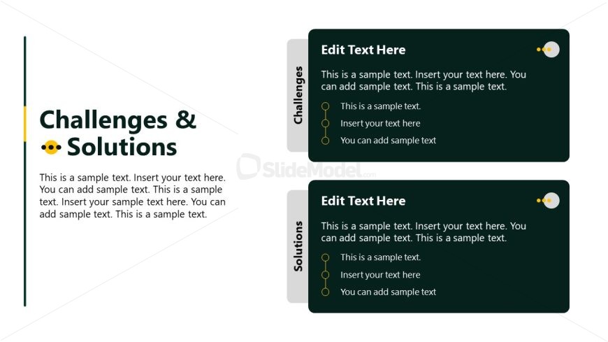 Challenges & Solutions Presentation Slide Template