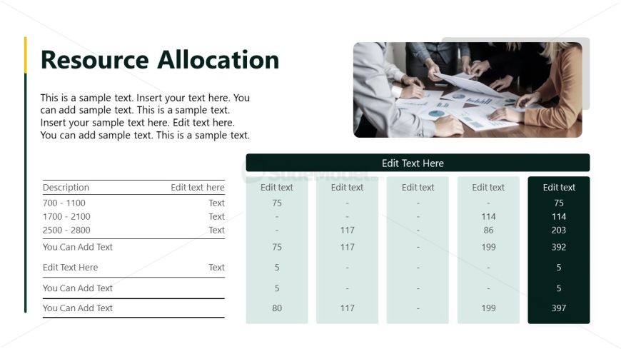 Business Execution Plan Template Slide