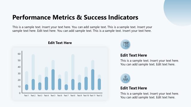 Performance Metrics Slide with Data Visualizations