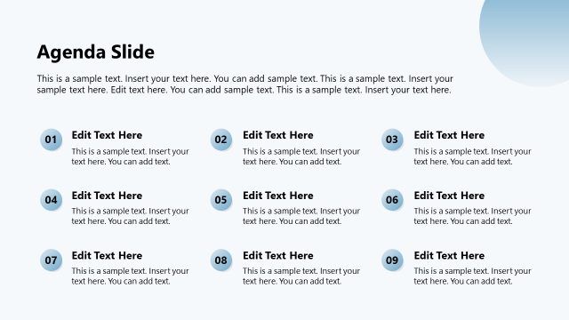 Agenda Slide for PowerPoint Presentation