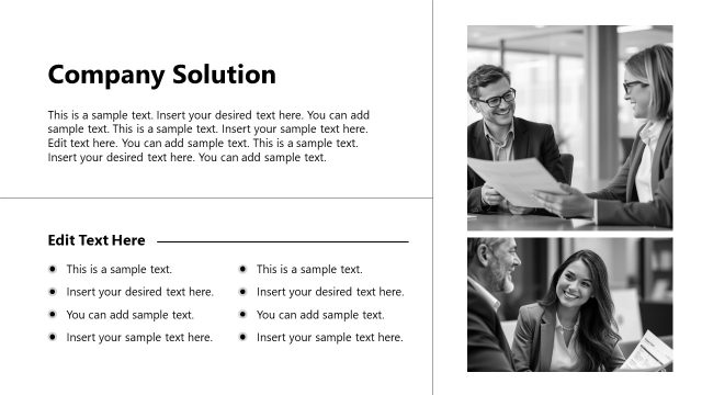 Company Solution Slide – Company Value Proposition Template