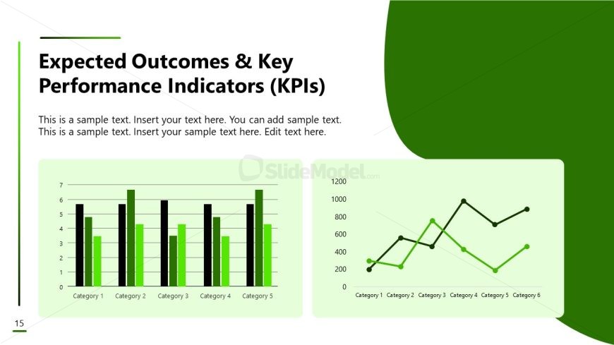 Slide with Data Charts - Corporate Turnaround Strategy Template