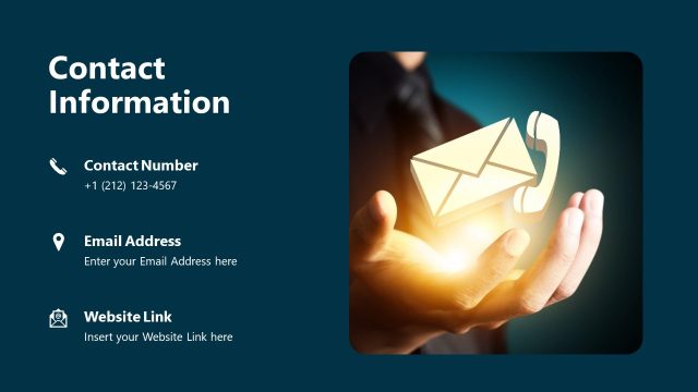 Contact Information Slide – Internship Overview Template