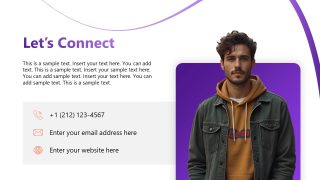 Contact Details Presentation Slide with Image  
