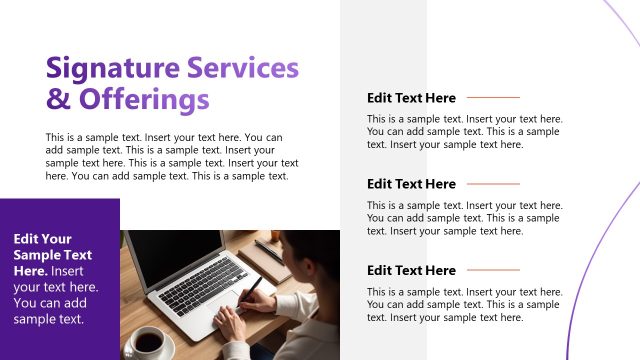 Signature Services & Offerings PPT Slide