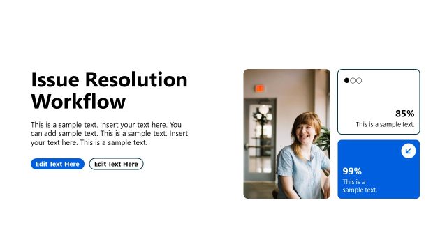 Issue Resolution Workflow PPT Slide
