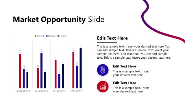 Market Opportunity Slide with Bar Chart