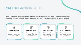 CTA Slide - New Product Launch PPT Template 