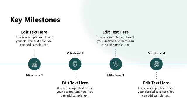 Key Milestones Slide with Horizontal Diagram