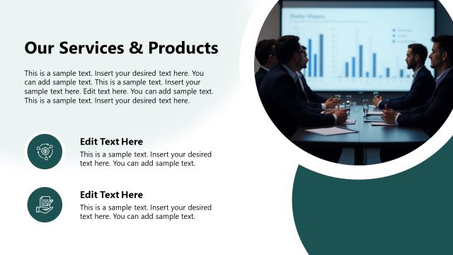 Our Services  & Products Slide – Corporate Profile Template