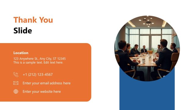 Thank You Slide – Year in Review Template