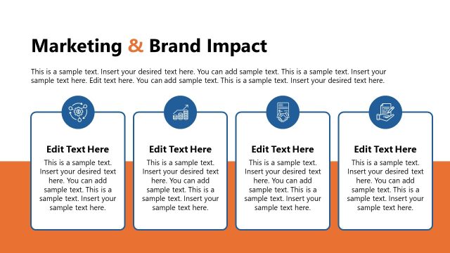 Marketing & Brand Impact Slide – Year In Review PPT Template
