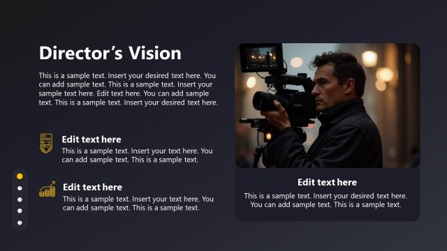 Director’s Vision Slide with Placeholder Text