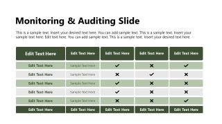 Creative Monitoring & Auditing Slide for Compliance Policy Presentation