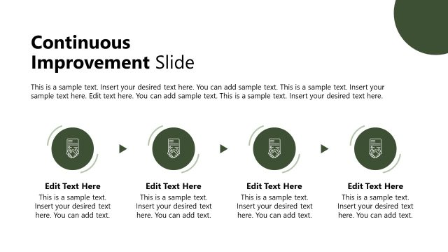 Continuous Improvement Prcoess Diagram Slide