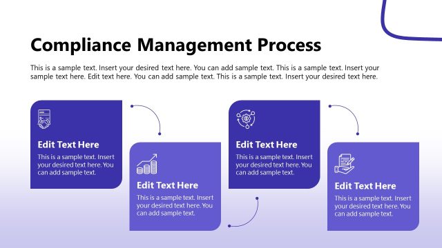 Compliance Management Process Infographics Diagram