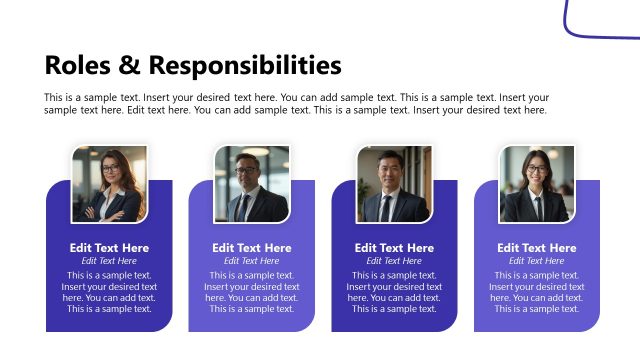 Roles & Responsibilities Discussion Slide with Team Presentation