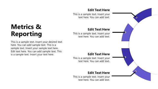 Metrics & Reporting Slide with Semi-Circular Diagram