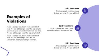 Corporate Compliance Slide with Text 