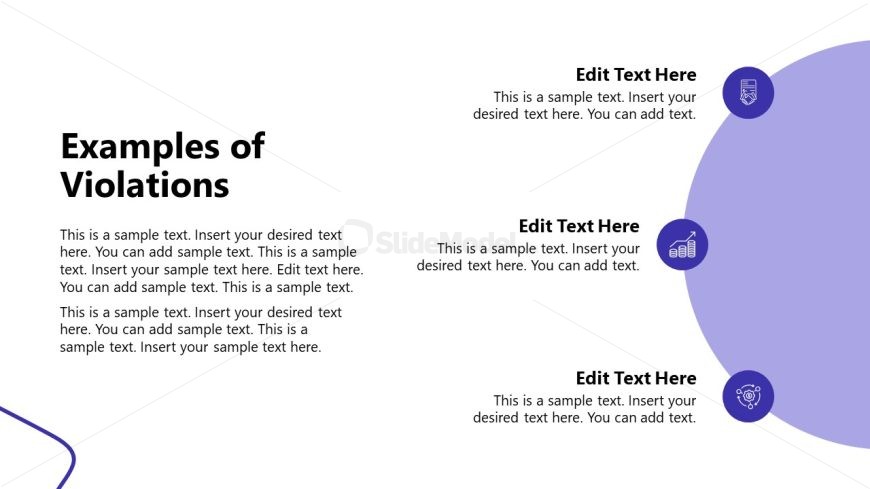 Corporate Compliance Slide with Text